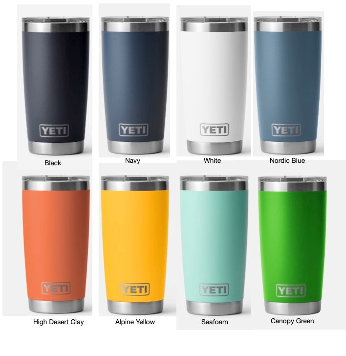 Yeti 20oz Rambler Nordic deals Blue Engraved Kracken